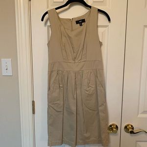 Khaki Sleeveless Dress